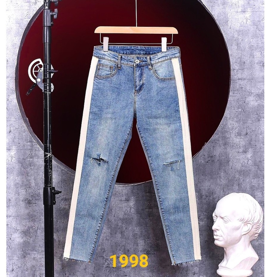 Quần Jean Nam co giãn bạc Trẻ Trung New Style .