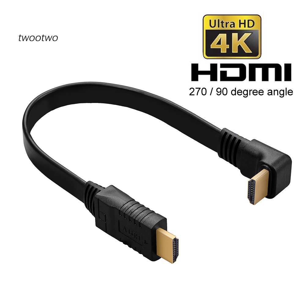 Haio| Cáp Chuyển Đổi HDMI 30cm 270/90 Độ 4K 3D 1080P Tốc Độ Cao Cho TV