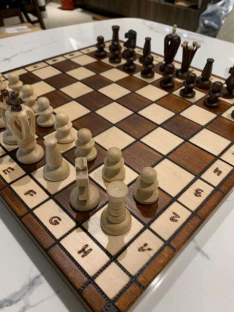 (Review) Bộ cờ vua ALBATROS hoàng gia làm thủ công