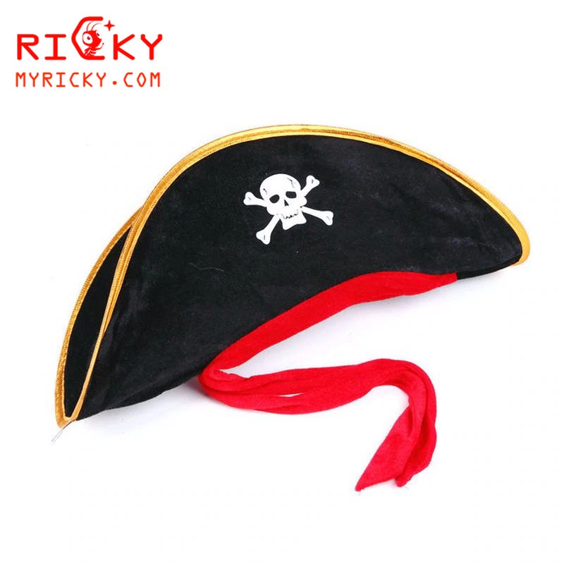 Mũ hải tặc cướp biển - Mũ thuyền trưởng hảo tặc - Hóa trang Halloween