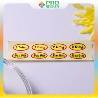 200 Tem Trứng (1x2cm) Dán Bánh Trung Thu Có Thể Thay Đổi Theo Yêu Cầu, 3 Loại Giấy Khác Nhau