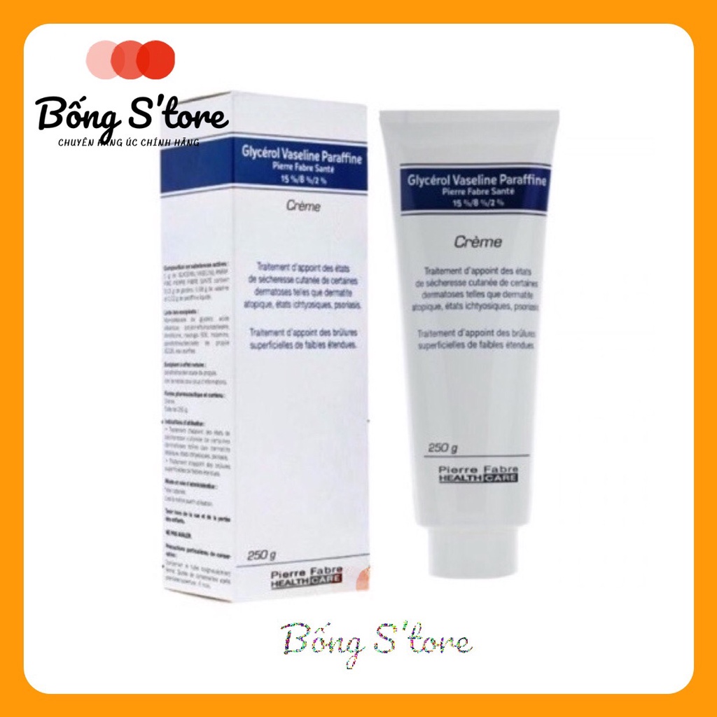 Kem Dưỡng Da Chống Nẻ Pháp Dexeryl Crème 250g Chính Hãng - Nẻ Chàm Glycerol Vaseline Paraffine Creme