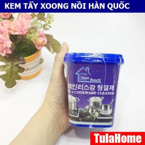 Kem tẩy rửa xoong nồi, bếp ga TulaHome, tẩy sạch mọi vết bẩn, xuất xứ Hàn Quốc