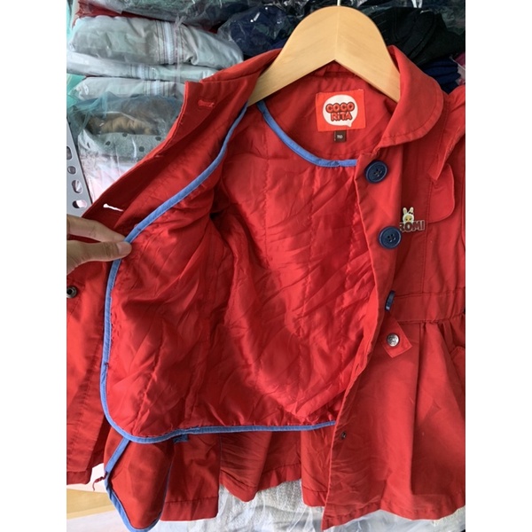 Áo khoác kaki 2hand Hàn bé gái size 110