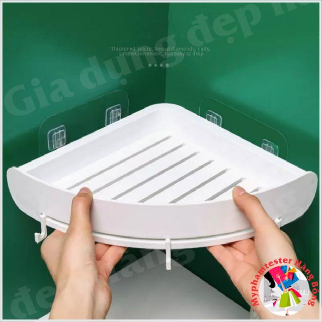 (SIÊU RẺ) Kệ góc dán cường lực siêu chắc chịu tải 3kg