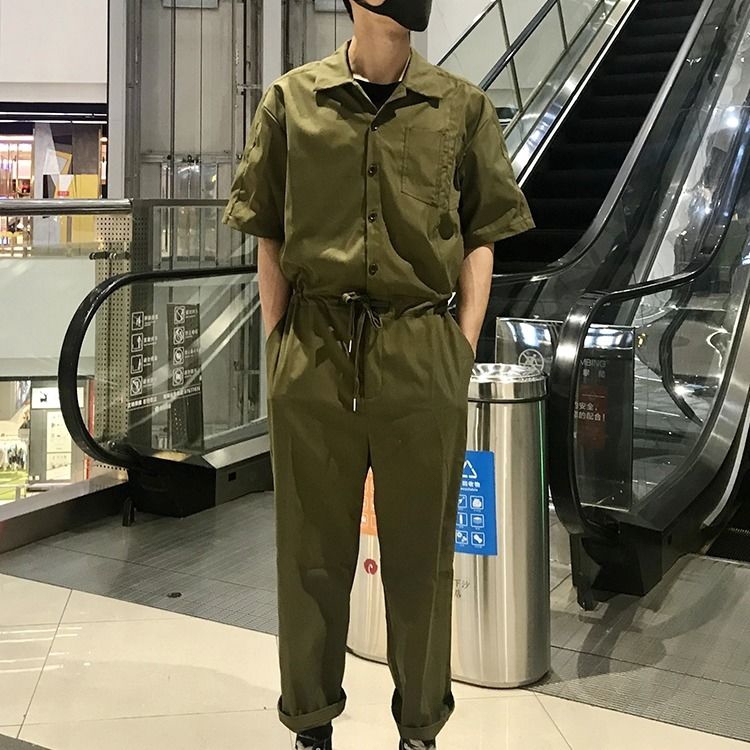 Quần Yếm Jean Dáng Rộng Phong Cách Nhật Bản 3 Màu Sắc Đa Dạng Cho Nam | BigBuy360 - bigbuy360.vn