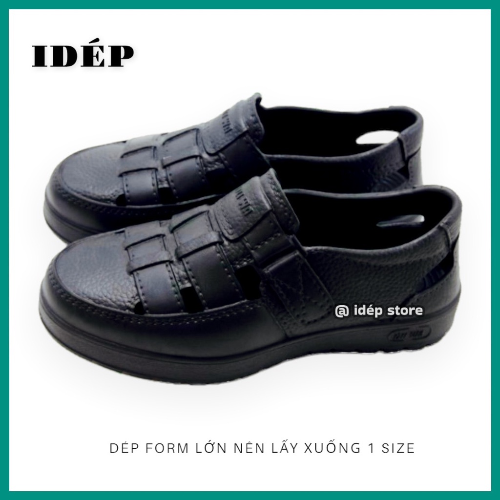Giày lười siêu nhẹ Nam đi mưa DUWA lỗ đan chéo thoáng khí cao 3cm chất EVA êm chân thoáng khí siêu bền iDÉP - GL052