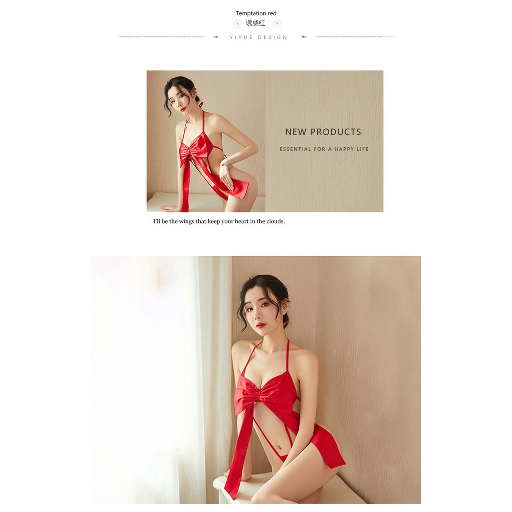 Cute pajamas, sexy lingerie, free to take off the bed, tease your husband's one-piece suit | BigBuy360 - bigbuy360.vn