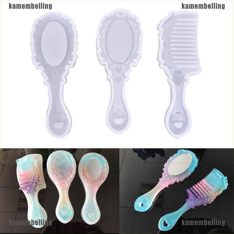 Khuôn Silicon Làm Lược / Lược Tráng Gương Thời Trang DIY