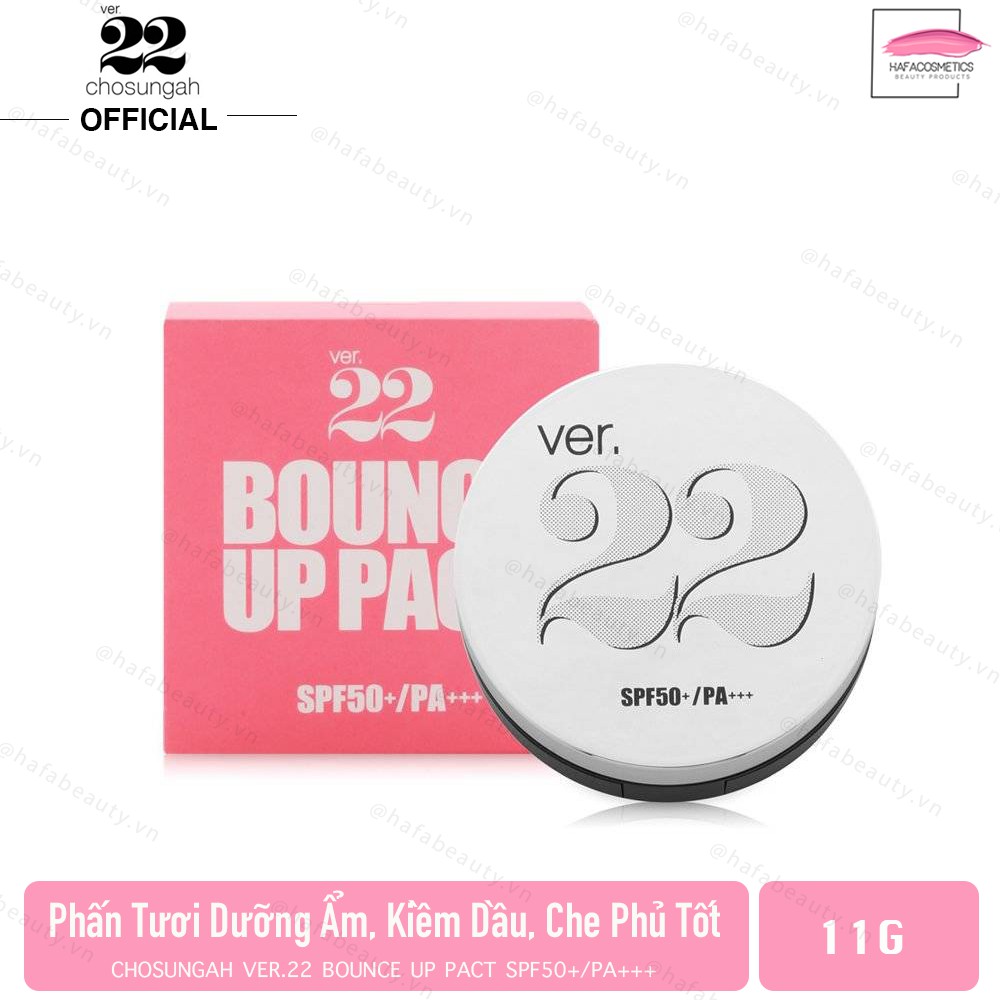 Phấn Tươi Ver. 22 Chosungah Bounce Up Pact SPF 50+/PA+++ - HAFA BEAUTY - Freeship Extra