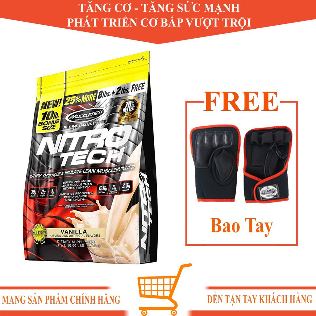 Sữa Tăng Cơ Nitro Tech 10lbs Vị Vanilla