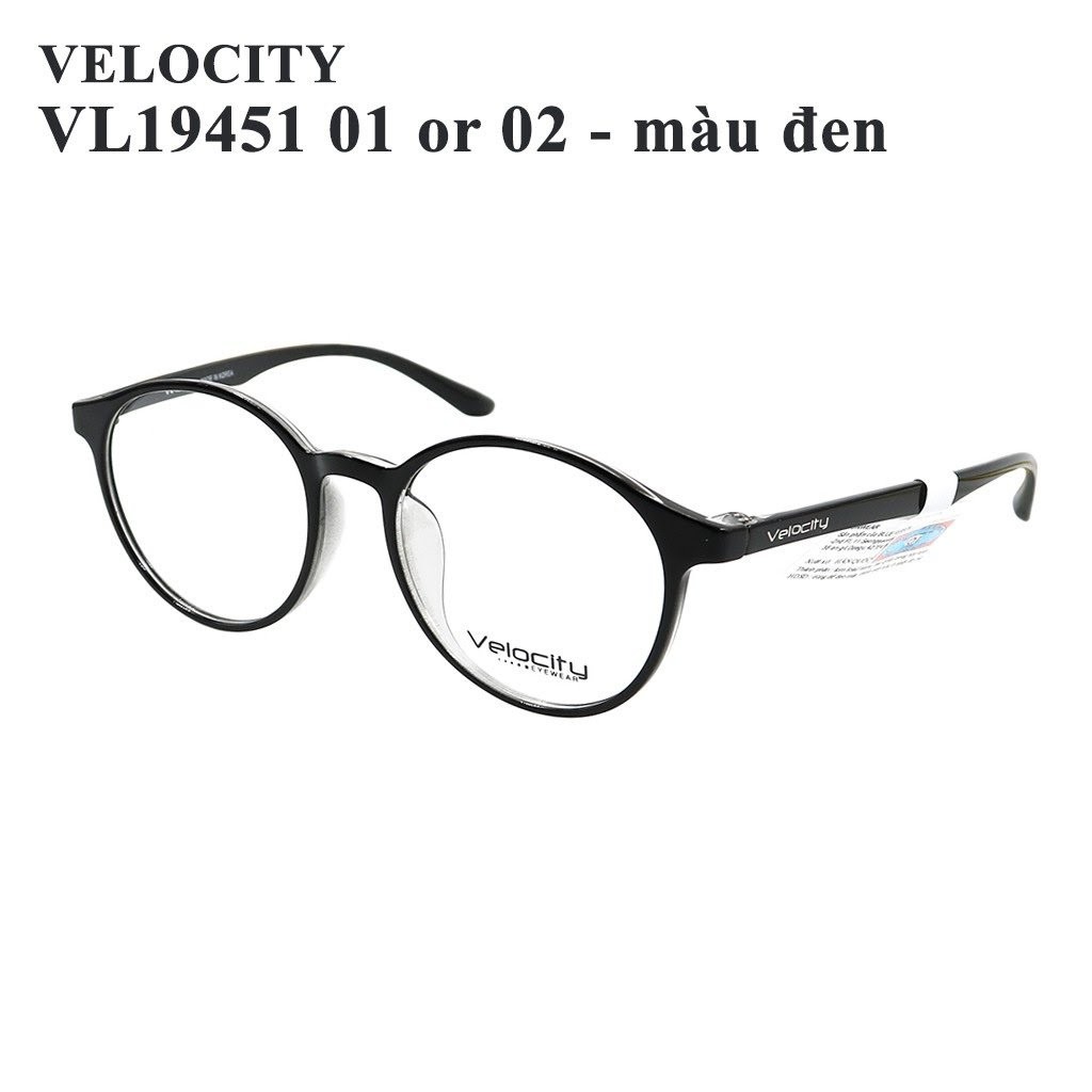 [Mã FAMALLT5 giảm 15% đơn 150K] Kính cận UNISEX VELOCITY VL19451 chính hãng