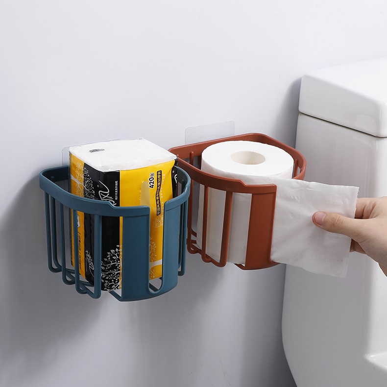 Giỏ Đựng Giấy Vệ Sịnh Cuộn, Mỹ Phẩm, loại Dán Tường Khung Nan Vega365