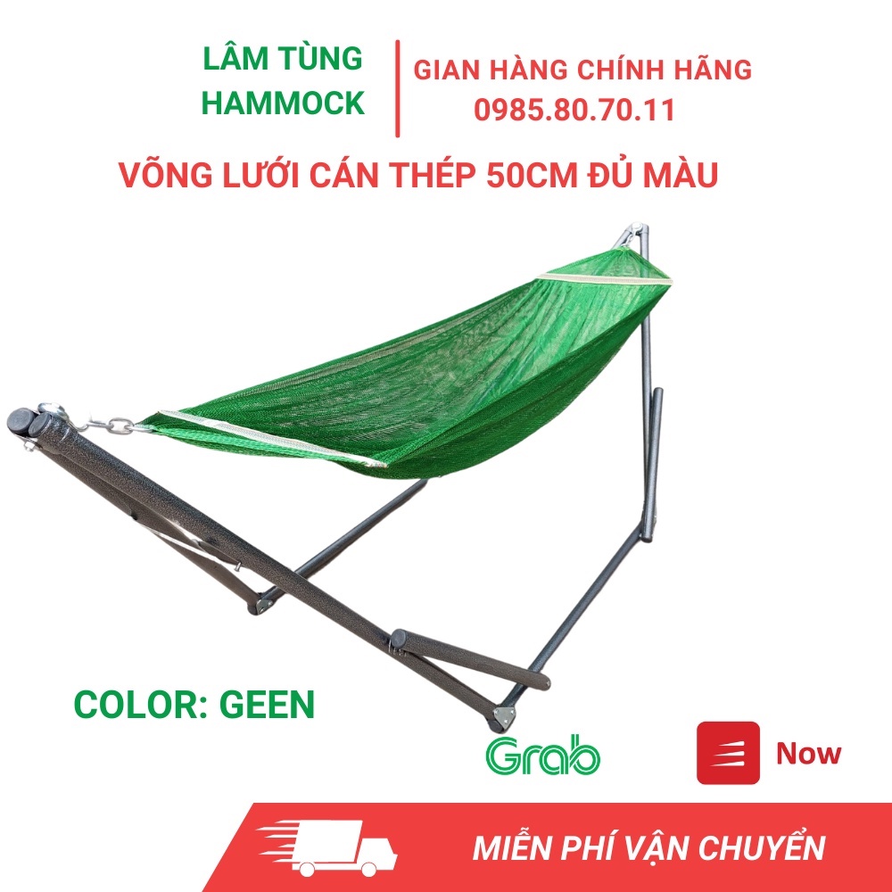 [RẺ VÔ ĐỊCH ]Võng Lưới Cán Thép 50cm, Nhiều Màu Khách Lựa Chọn⚡FREESHIP⚡