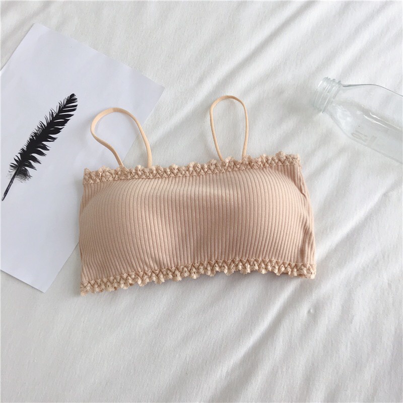Áo Lót Nữ ❤️FREESHIP❤️ Áo bra đẹp gân tăm viên ren nâng ngực sexy điệu đà mẫu C022