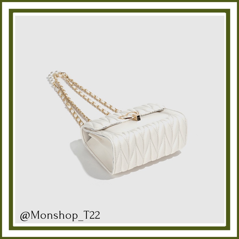 🌸sẵn hàng🌸Túi xách da mềm đeo chéo nữ CEEKAY chính hãng vân thoi khóa trái tim  - T22