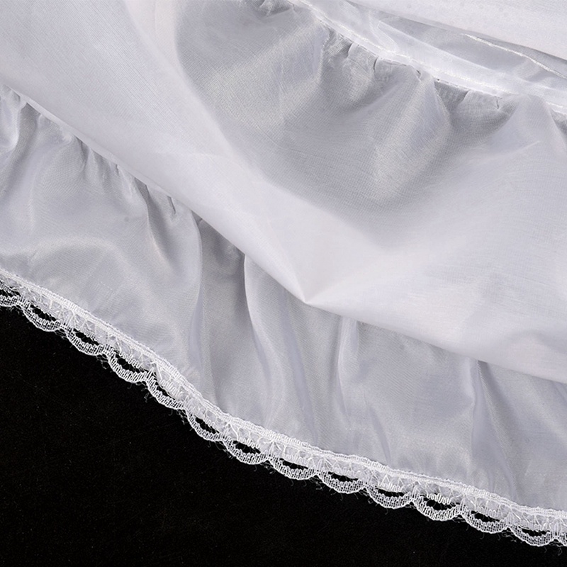 Áo Khoác Petticoat Chữ A 3 Vòng Một Lớp Viền Ren Hoa Eo Co Giãn Cho Bé Gái Mặc Dưới