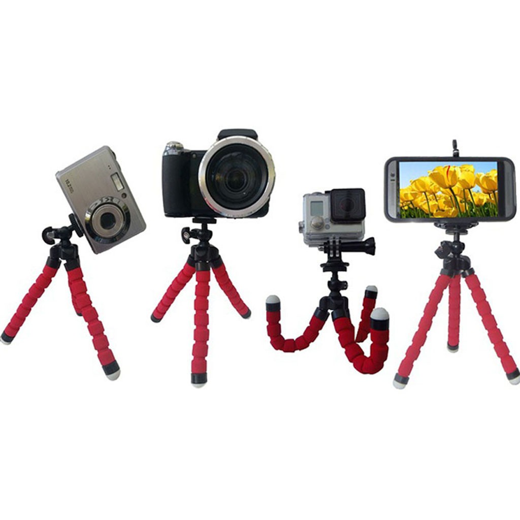 Mini Camera Phone Holder Flexible Octopus Tripod Bracket Stand Mount Monopod