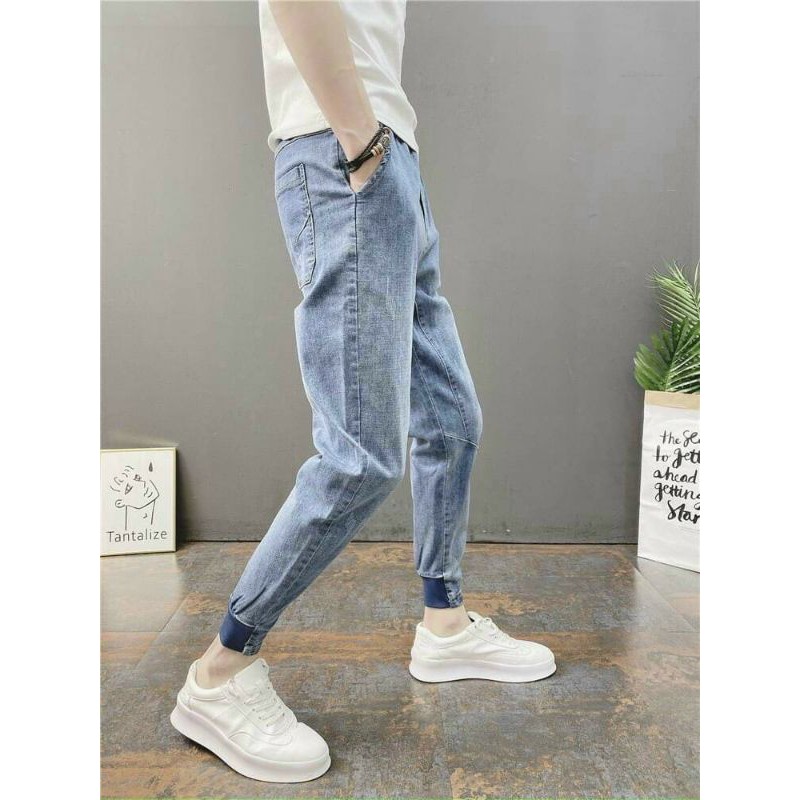 Quần jean nam ống bo size 32, 33, 34