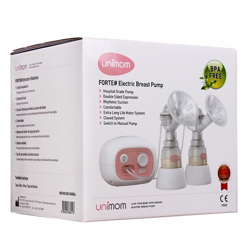 Thanh lý máy hút sữa điện đôi Forte Unimom có mát xa silicon UM880113