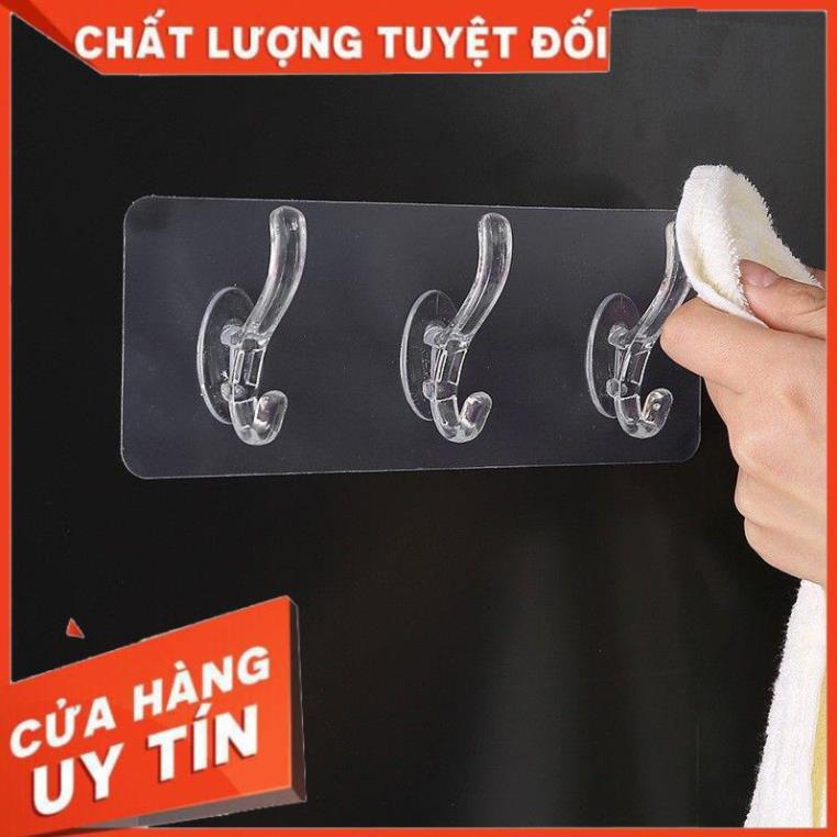(HÀNG TẶNG) Vỉ Móc Dán Tường Trong Suốt, Móc Treo Dán Tường Siêu Chắc Chắn EZMART