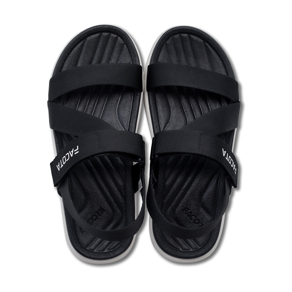 FACOTA │Giày Sandal thể thao nam nữ Facota V6 R02 - ĐEN ĐẾ TRẮNG