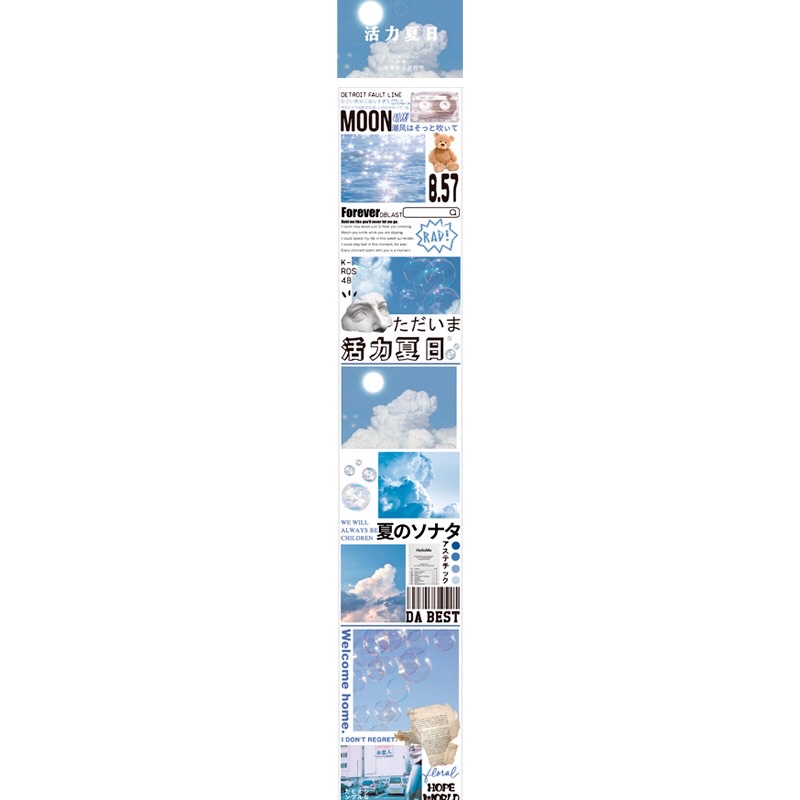 Combo 4 tấm hình trang trí sổ phong cảnh chống thấm pet