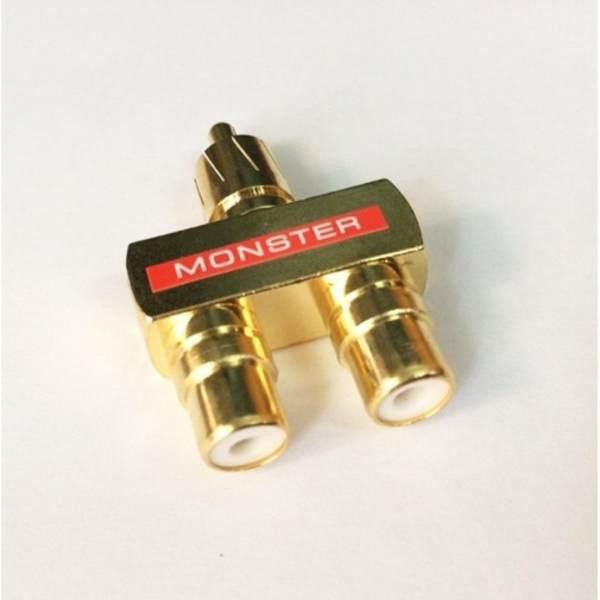 Jack Chia 2 đầu AV, 1 AV đực chia 2 AV cái (vàng)