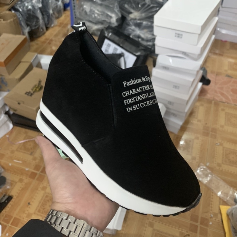 Giày Sneakers Nữ Độn Đế 6cm Mã H71