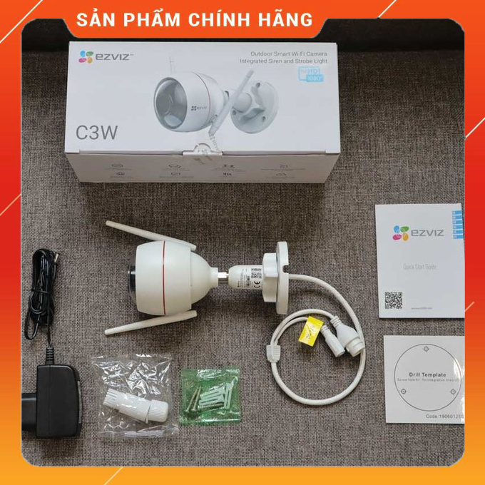 Camera Wifi ngoài trời EZVIZ C3W 1080P  - Tích hợp còi báo động - Hàng chính Hãng