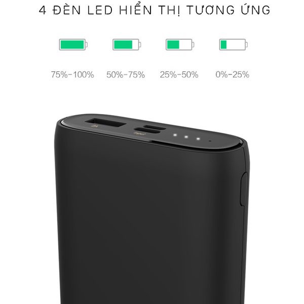 SẠC DỰ PHÒNG PISEN EASY POWER 5C - 10000mAh