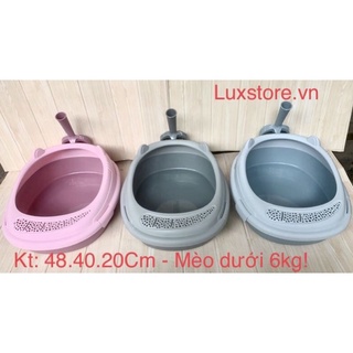 Chậu khay vệ sinh cho mèo kèm xẻng