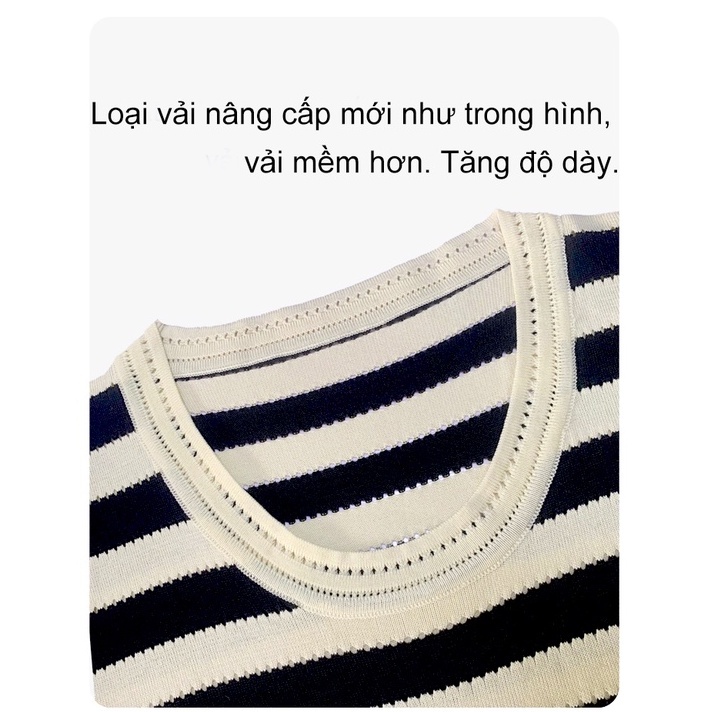 QADCOL  Áo Dệt Kim Ngắn Tay Thời Trang Mùa Hè Hàn Quốc Cho Nữ