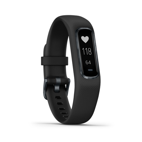 Vòng đeo tay theo dõi sức khoẻ Garmin vivosmart 4, SEA, Black/Slate, S/M_010-01995-80 - Hàng Chính Hãng