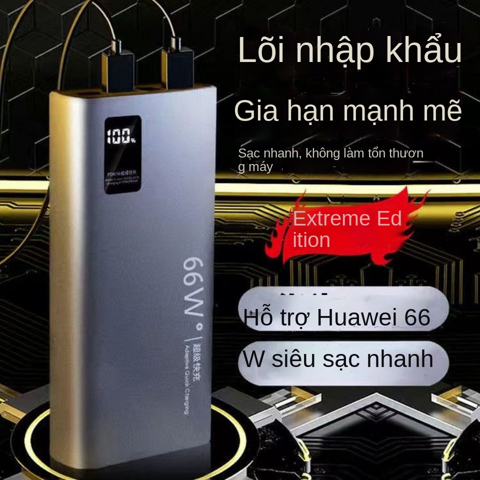 ✤●Pin sạc dự phòng 20000MAH/60000MAH- nhanh 18W-nhỏ gọn di động-đi kèm với dây cáp tiện dụng