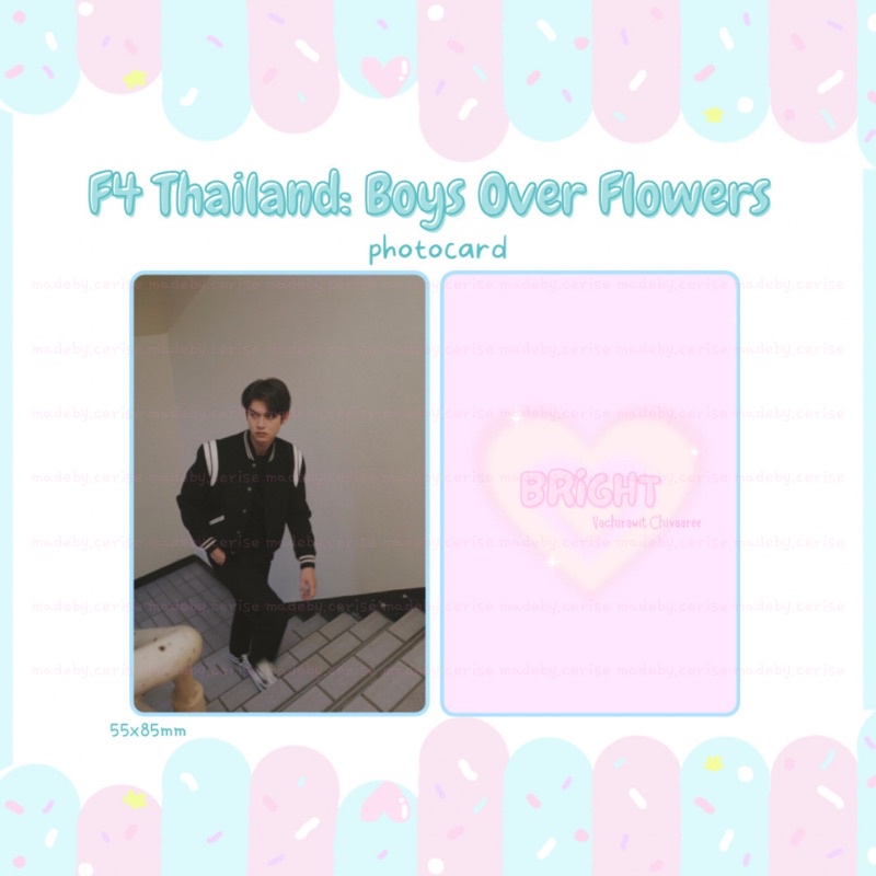 F4 Thailand photocard - Thẻ ảnh F4 Thái Lan ver 3 chất lượng cao
