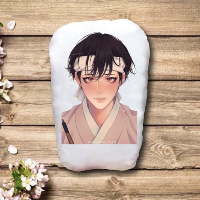 Gấu ôm Dạ ký 25-50cm in 2 mặt / Gối Anime dạ ký