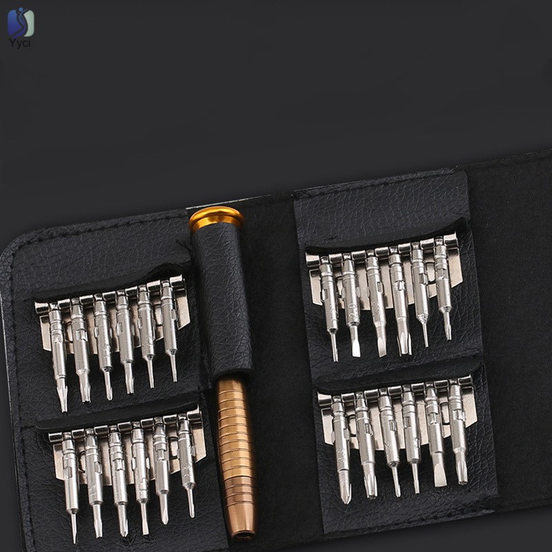 Yy 25pcs Screwdriver Mini Repair Precision Tool Kit Set Portable For Eyeglasses Laptop Watch @VN