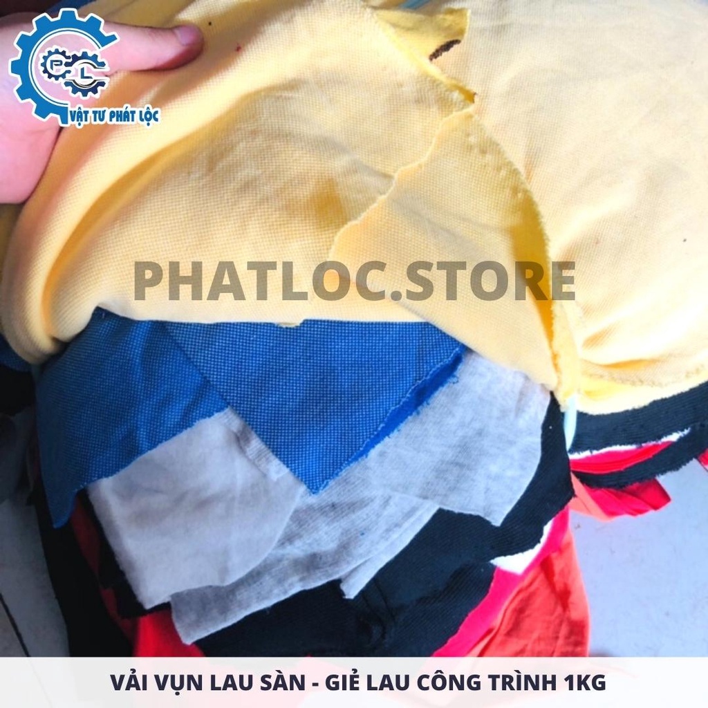 Vải vụn lau sàn - Giẻ lau công trình, máy móc