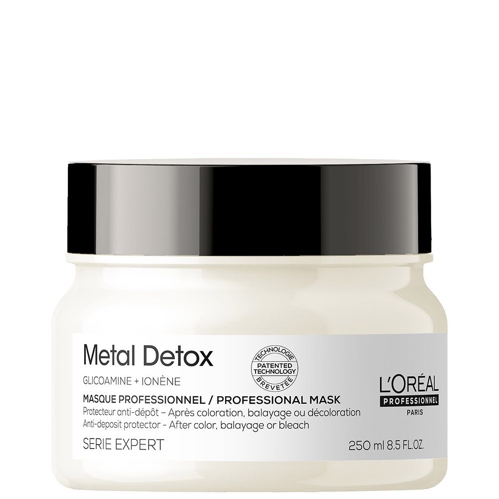 Dầu hấp giúp thải độc kim loại tóc, phục hồi tóc hư tổn nặng Loreal Metal Detox 250ml