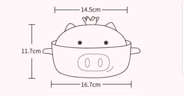 Âu ủ mì gốm sứ hình lợn nhiều mẫu | BigBuy360 - bigbuy360.vn