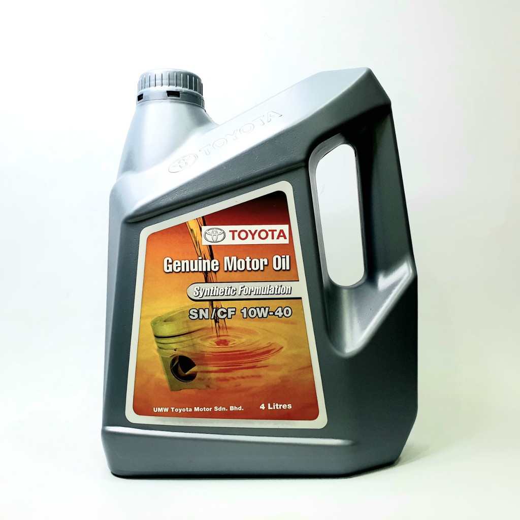Nhớt Toyota genuine motor oil synthetic formulation 10W40 4L