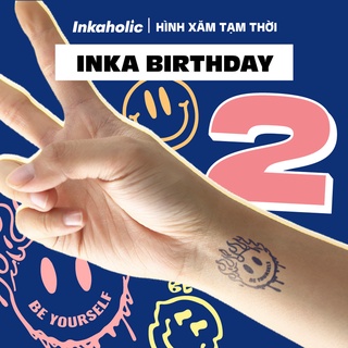 [Inka Birthday Collection] Hình xăm dán tạm thời Inkaholic bản siêu Lớn, y hệt xăm thật trong 15 ngày, chống nước