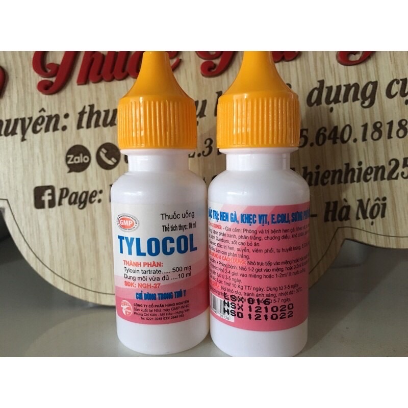 Tylocol- Hen, kh.ẹc, ecoli s.ưng p.hù đầu ở g.à đá