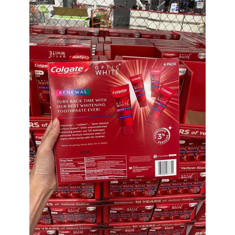 Kem đánh răng colgate optic white renewal 116g của Mỹ