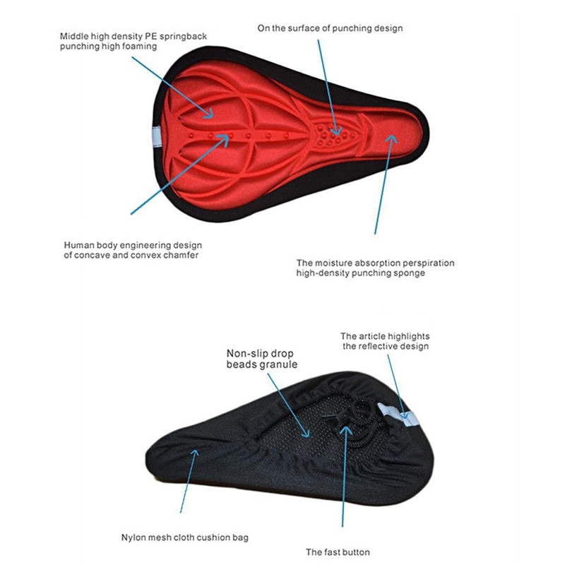 Yên Xe Đạp 3D Mềm Mại Thoải Mái Chất Lượng Cao