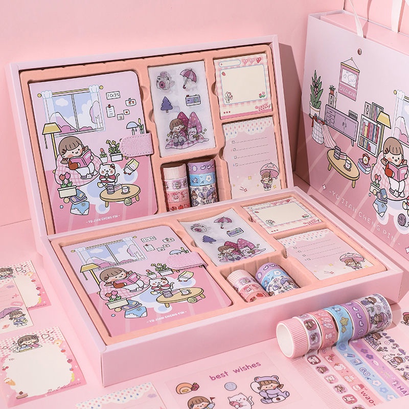 Bộ Sticker Dán Trang Trí Sổ Tay Dễ Thương Dùng Làm Quà Tặng Sinh Nhật