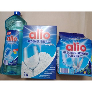 Combo Bột + Muối + Nước rửa bát Alio - Đức