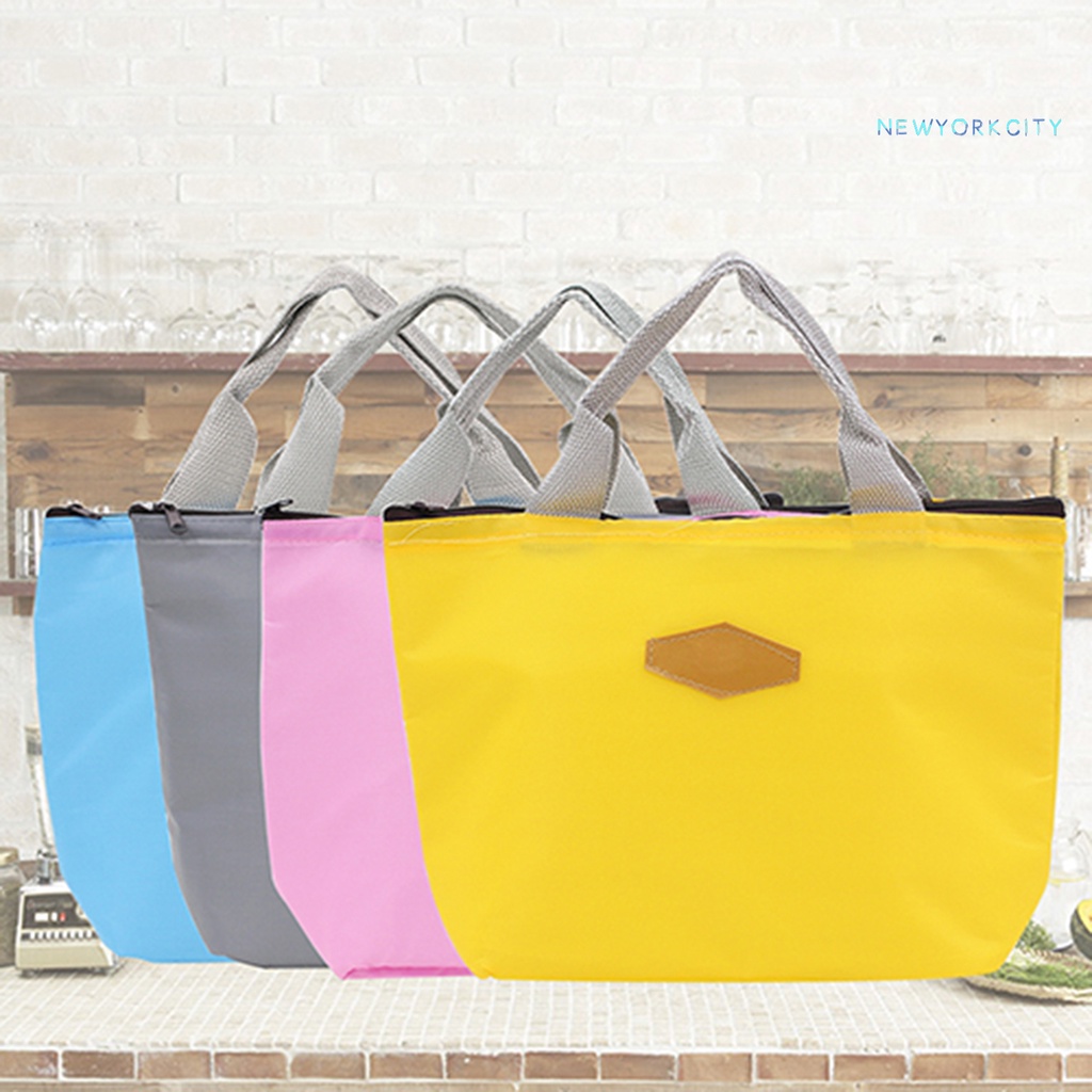 Túi Đựng Hộp Cơm Trưa NYC Cách Nhiệt Chống Thấm Nước Màu Sắc Ngọt Ngào