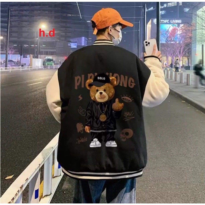 Áo khoác bomber gấu SOLO HD12